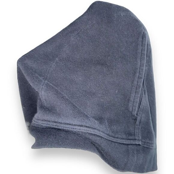 Black Wolsey Cotton Pullover Hoodie Size L - Picture 9 of 12